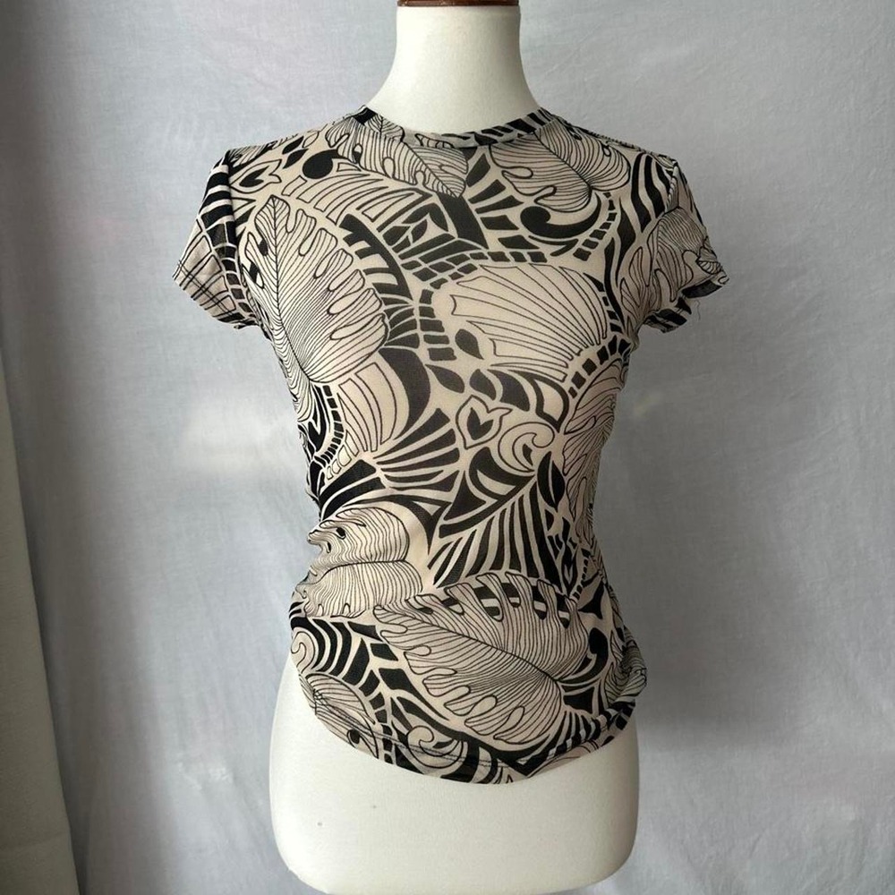 Express sheer mesh top